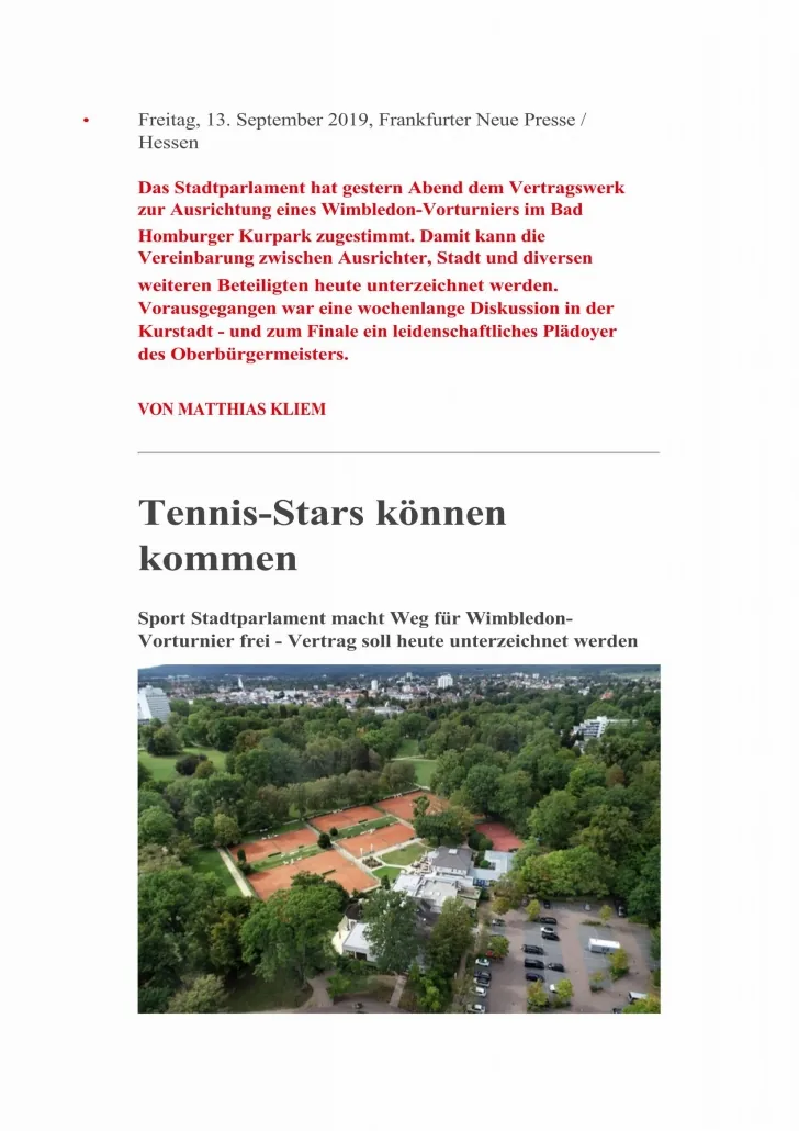 Tennisbezirk Frankfurt