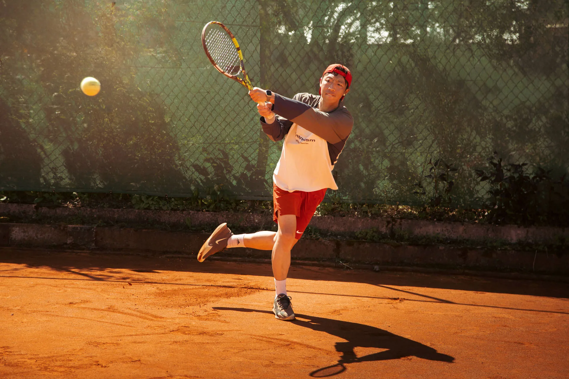 Tennisspieler auf dem Platz