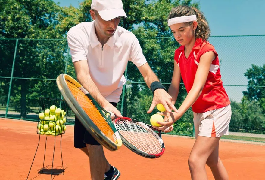Tennisunterricht mit klarer Vorbereitung